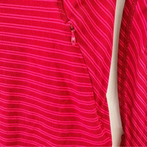 Lululemon | Think Fast Pullover | Sz 6 |Stripe Boom Juice Cranberry | EUC - Picture 6 of 10